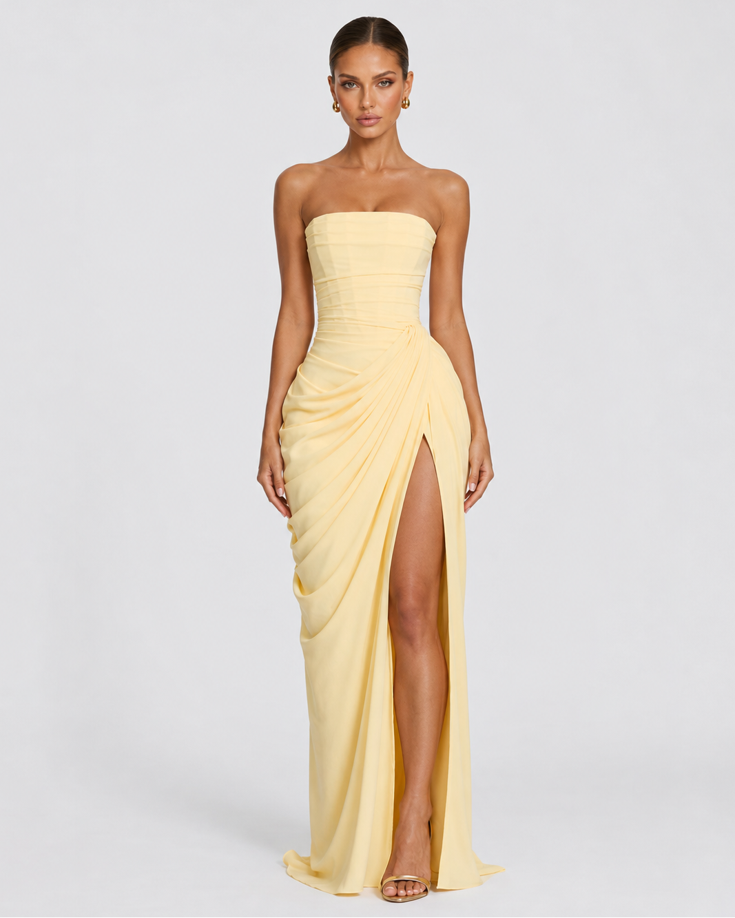 Main Character Drape Gown - women's gown, front view