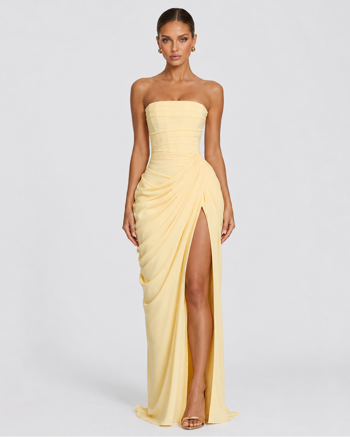 Main Character Drape Gown - women's gown, front view