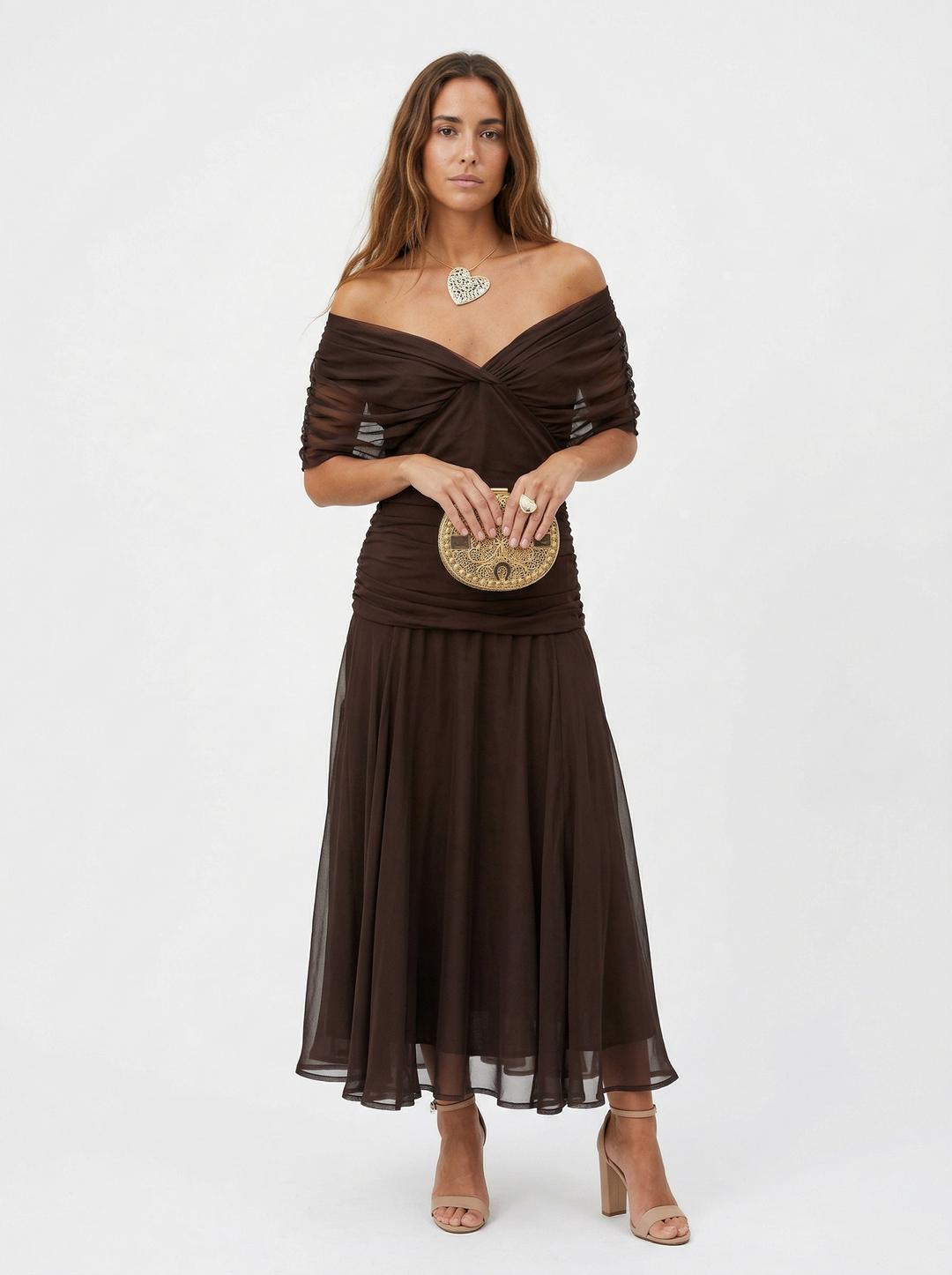Amara Flow Evening Dress — back view