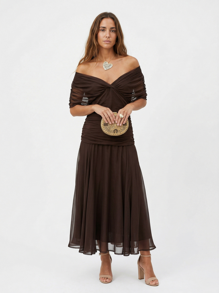 Amara Flow Evening Dress — back view