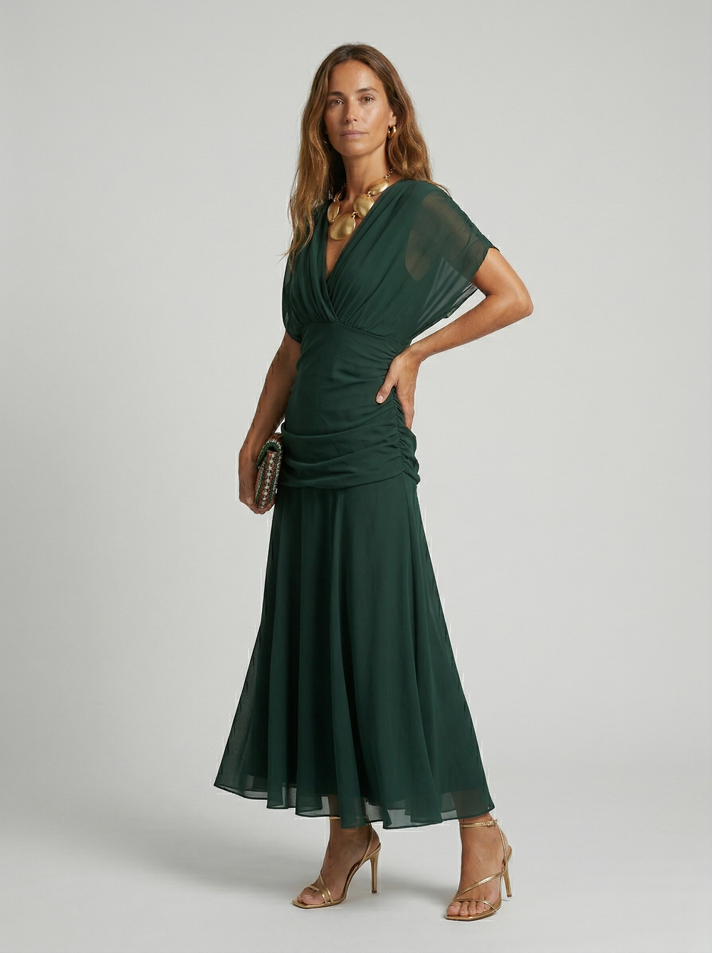 Amara Flow Evening Dress — side view