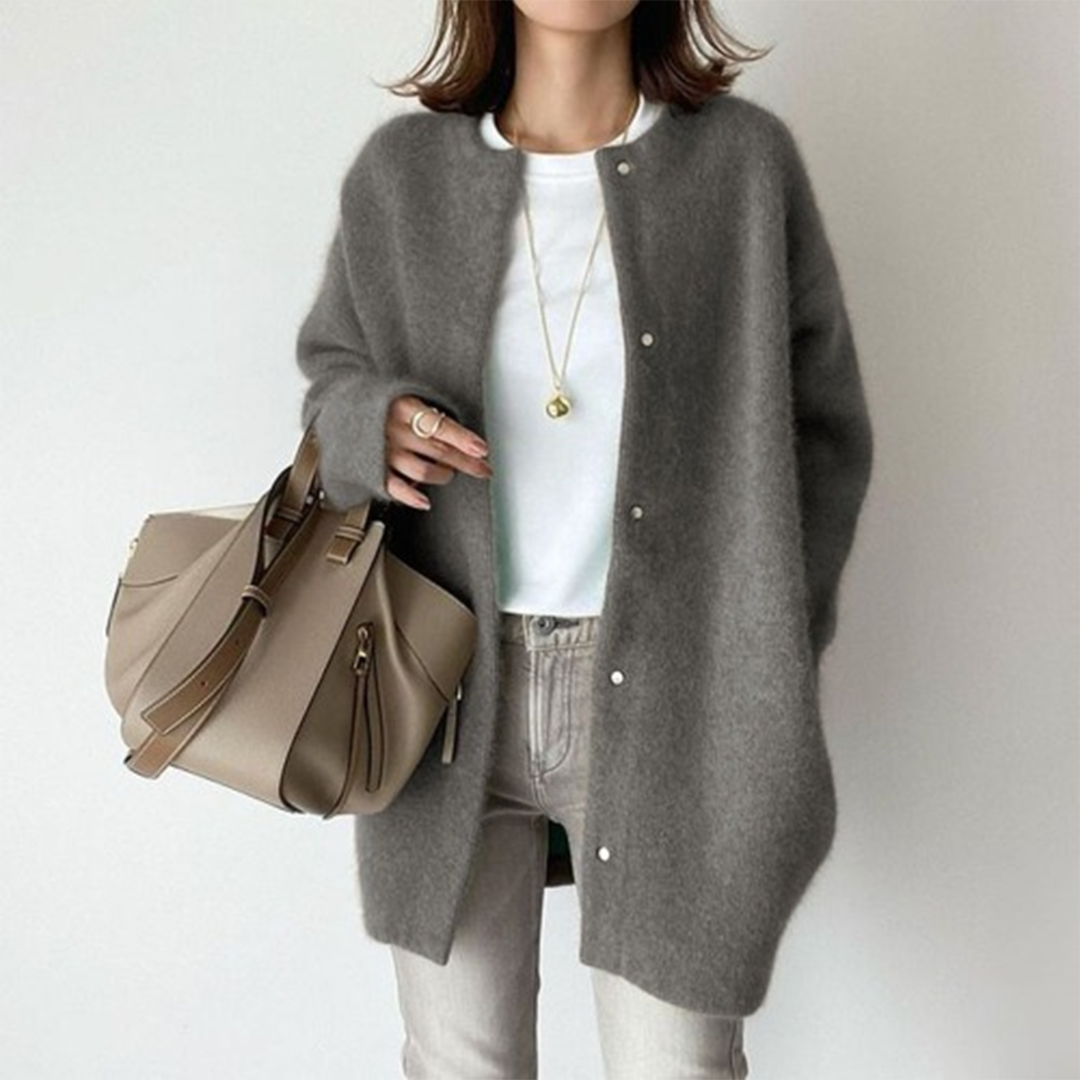 Grace Comfortable Soft Cardigan — side view