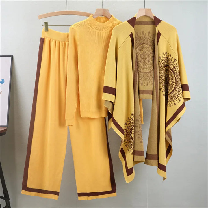 Lily Comfortable Three-Piece Set — back view