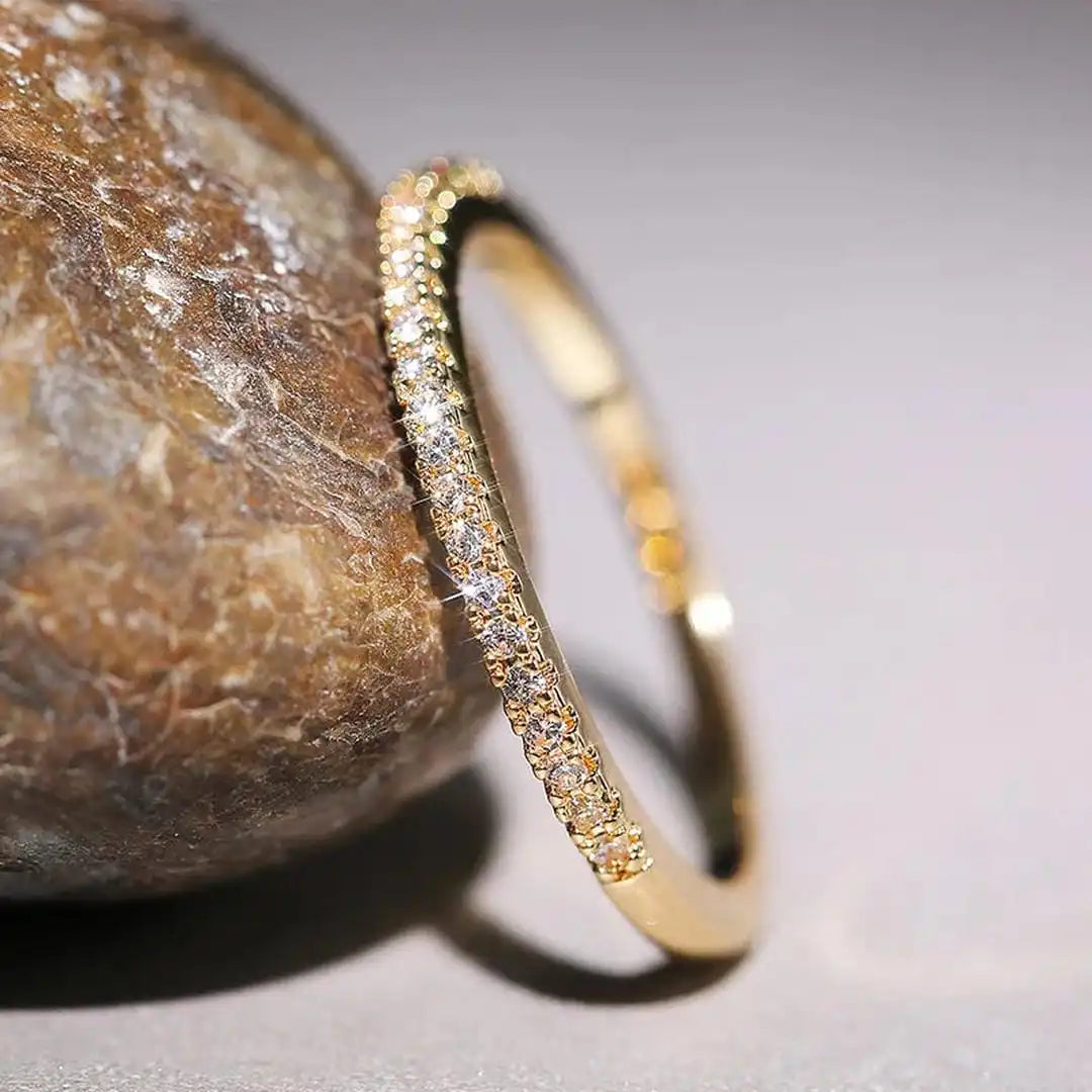 Main shot of the minimalist thin zirconia ring