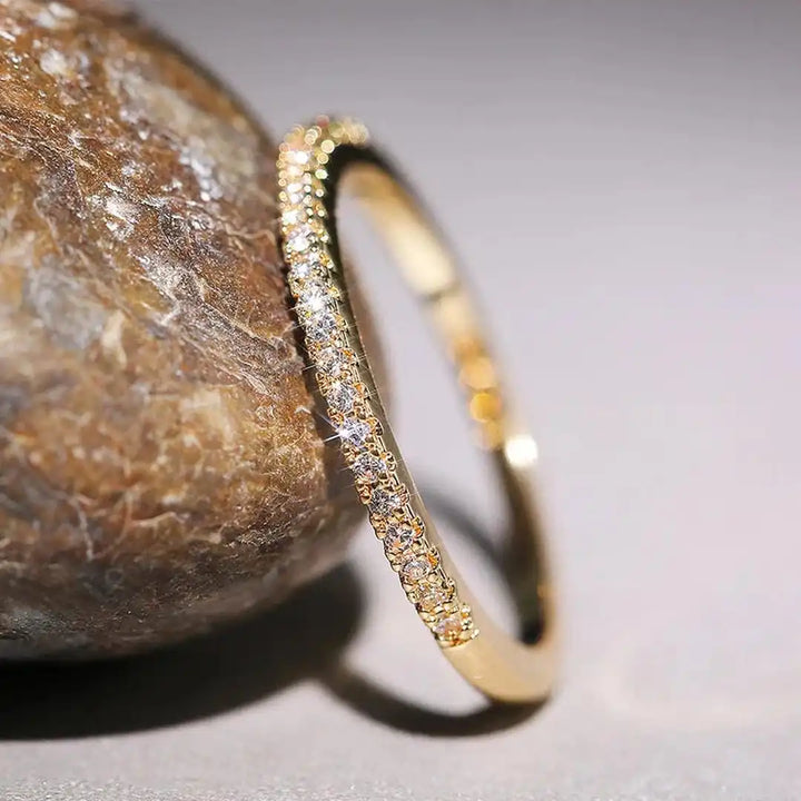 Main shot of the minimalist thin zirconia ring