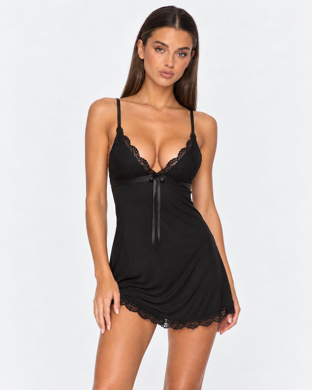 Kiss Me Goodnight Dress — women's dress, detail of the stitching and finish
