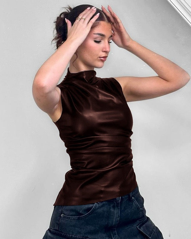 ARIA | Luxe Leather Top