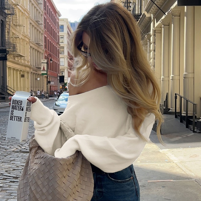 ARIA | Off-Shoulder Soft Knit