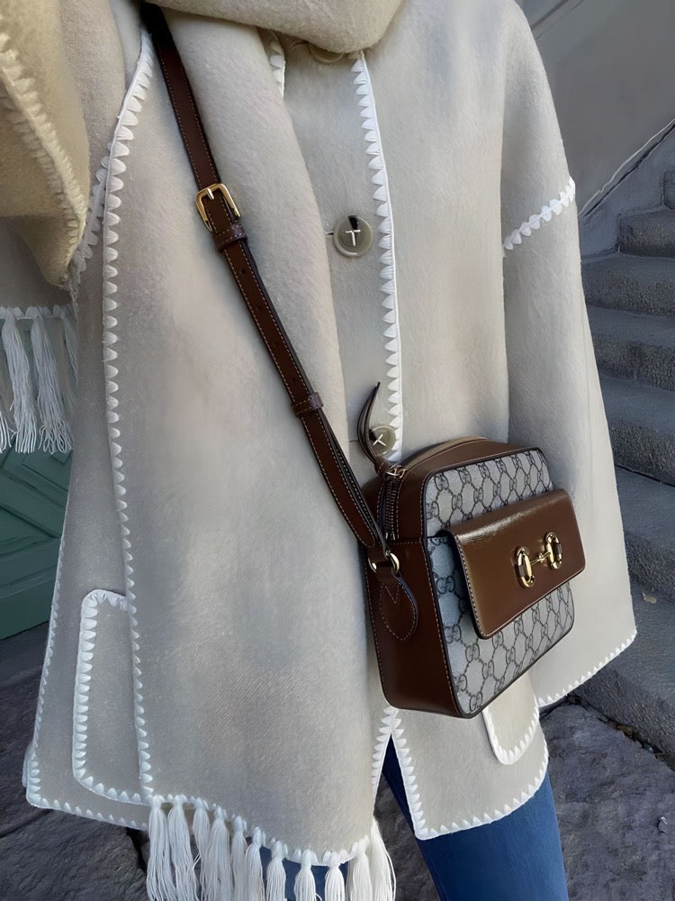 Zyra | Fringed Scarf Jacket