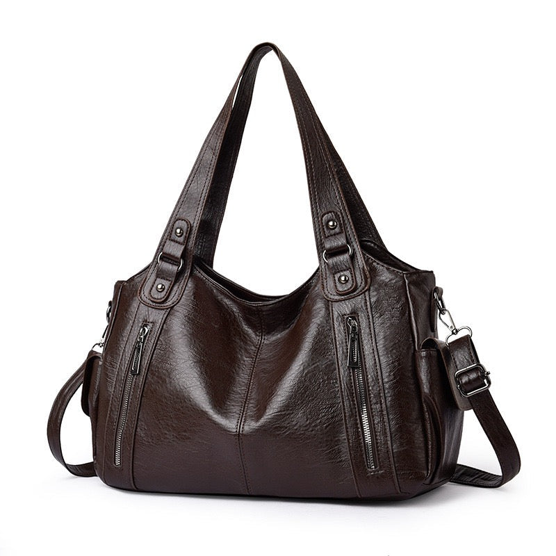 ARIA | Everyday Carryall Bag — women's bag, detail of the handles