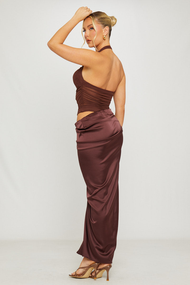 Cocoa Muse Maxi Dress - women's maxi dress, side view