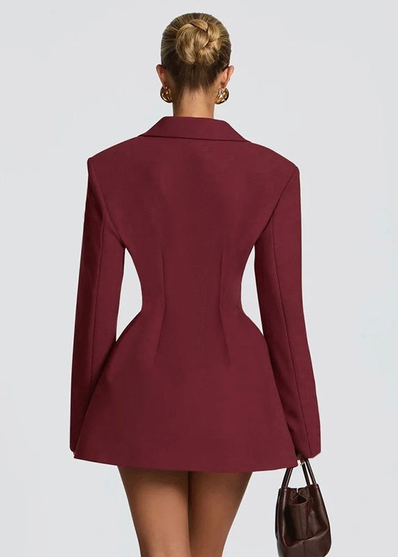 After Dark Blazer Mini Dress - women's mini dress, movement shot