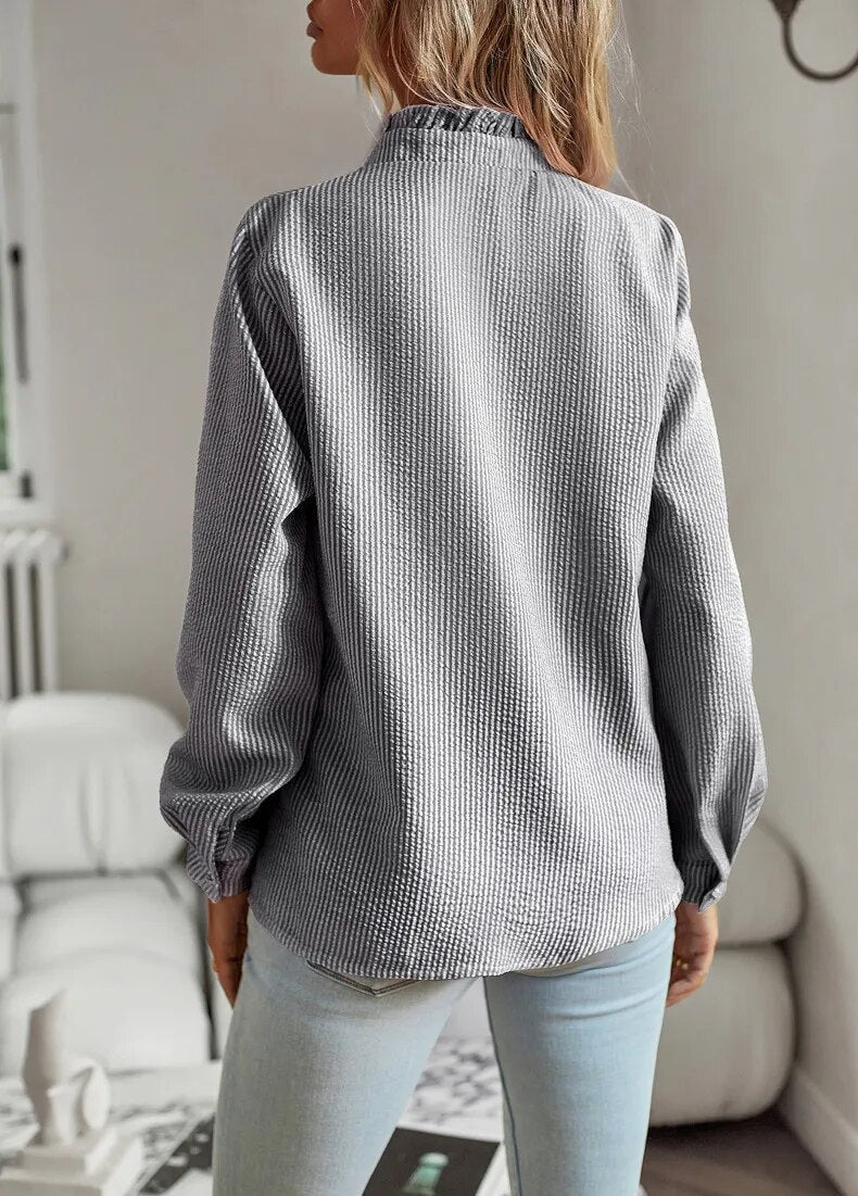Belle Polo Blouse — side view