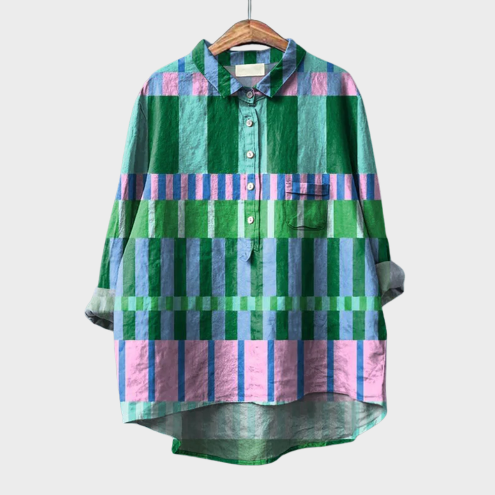 Megan Colourful Summer Blouse — alternate view