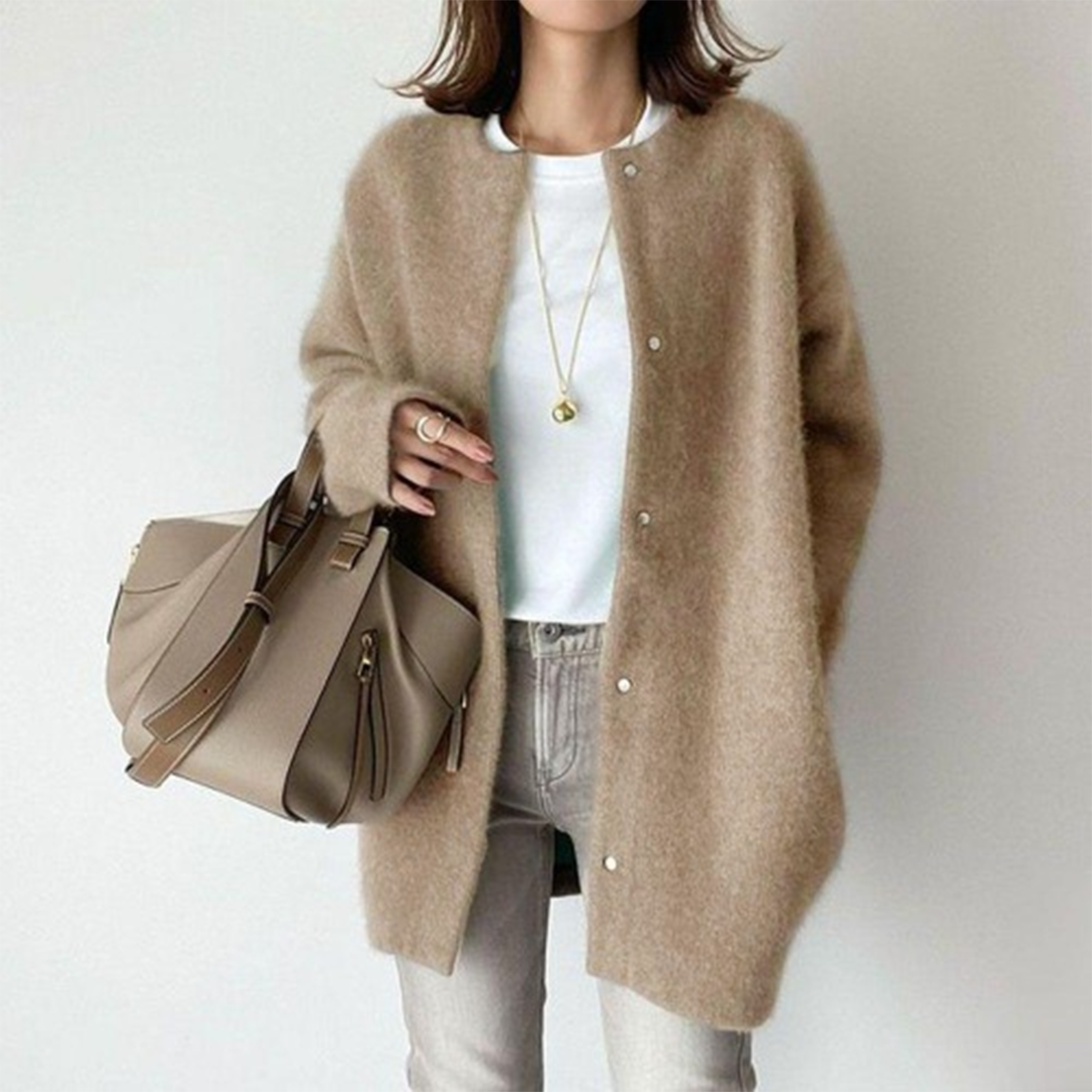 Grace Comfortable Soft Cardigan — front view