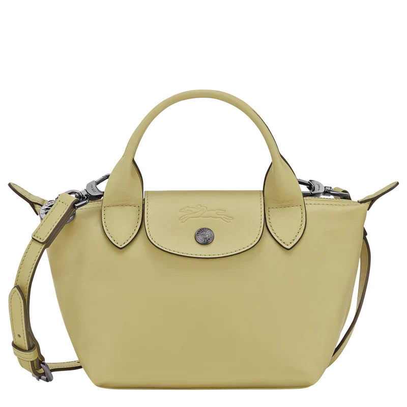 Longchamp Le Pliage Xtra XS Leather Top Handle Bag Pistachio