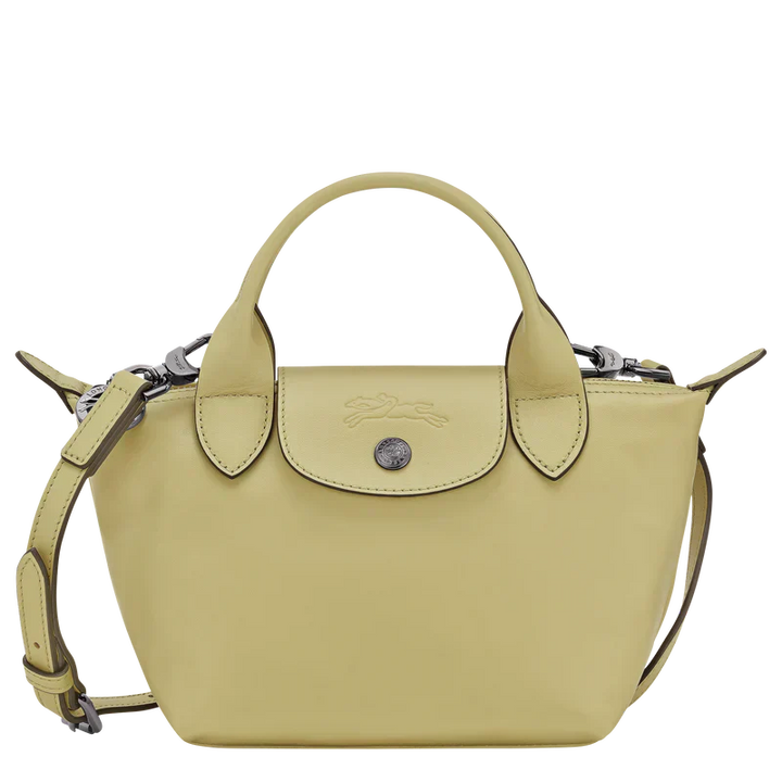 Longchamp Le Pliage Xtra XS Leather Top Handle Bag Pistachio