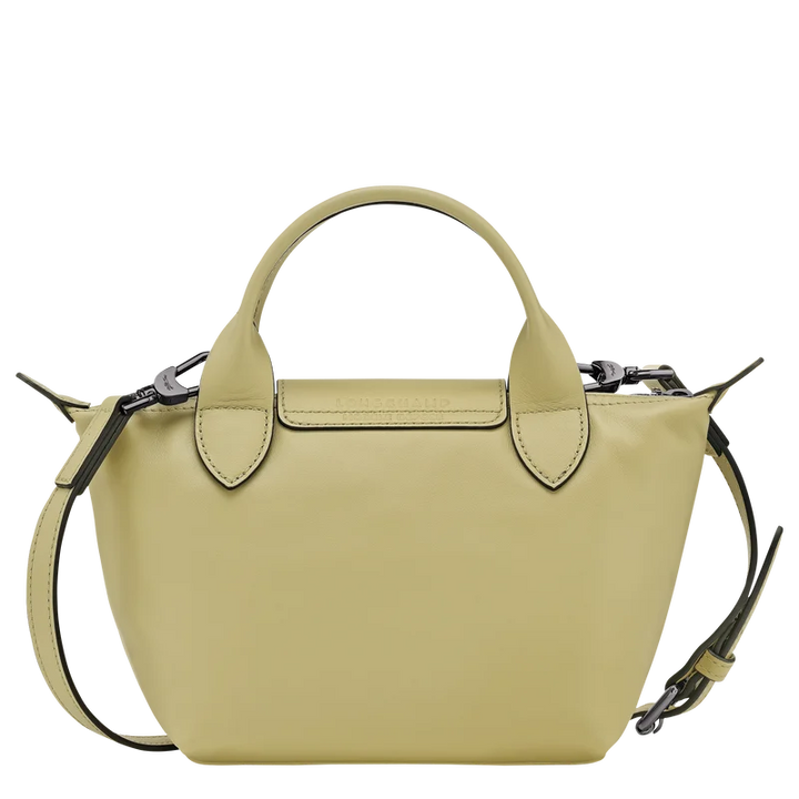 Longchamp Le Pliage Xtra XS Leather Bag Pistachio light green back view