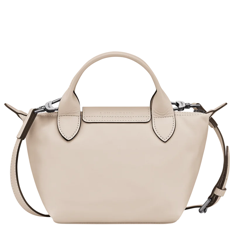 Longchamp Le Pliage Xtra XS Leather Bag Paper cream cream back view