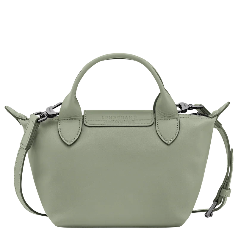 Longchamp Le Pliage Xtra XS Leather Bag Tundra back view