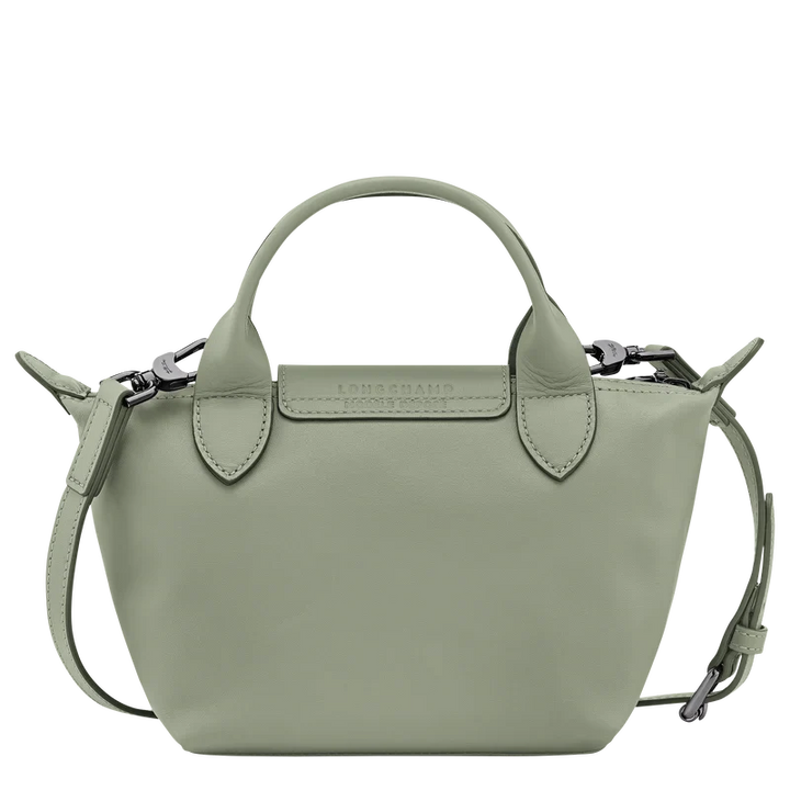 Longchamp Le Pliage Xtra XS Leather Bag Tundra back view