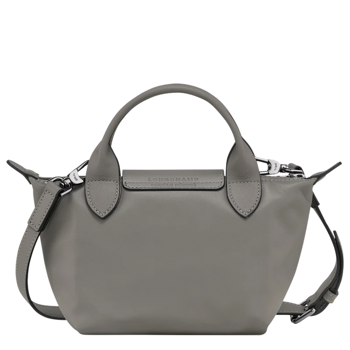 Longchamp Le Pliage Xtra XS Leather Top Handle Bag Turtledove Back View