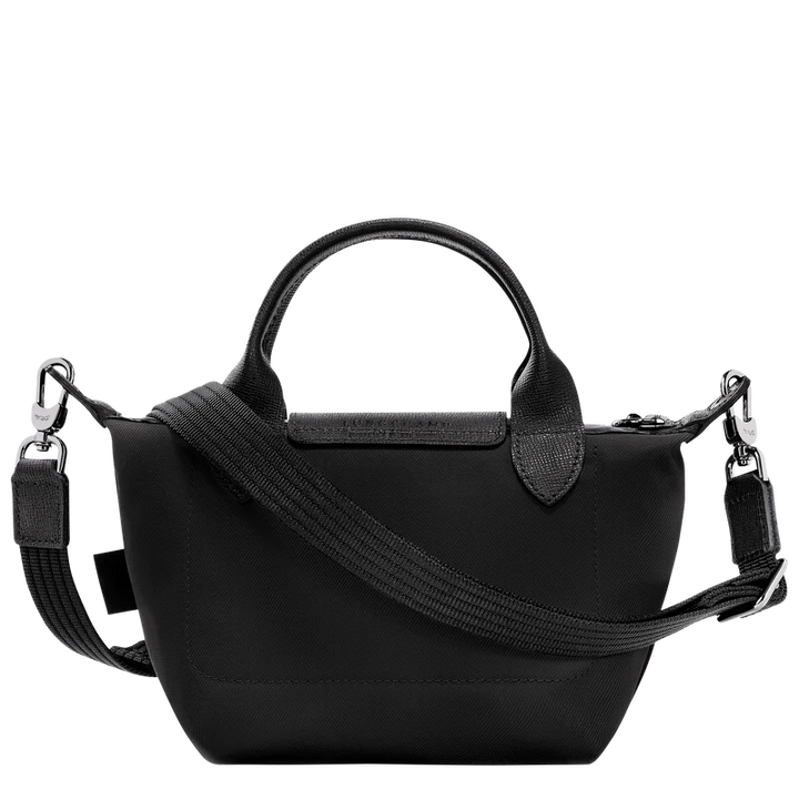Longchamp Le Pliage Energy XS Crossbody Handbag Black angle detail