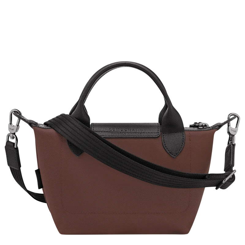 Longchamp Le Pliage Energy XS Crossbody Handbag Cocoa Brown side view