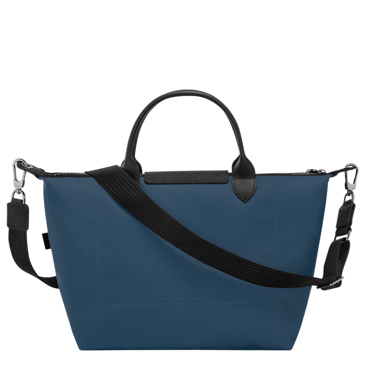 Longchamp Le Pliage Energy L Top Handle Crossbody Bag Navy Marine Blue  side view