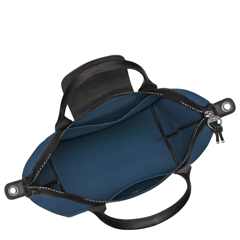 Longchamp Le Pliage Energy L Top Handle Crossbody Bag Ink Blue back view
