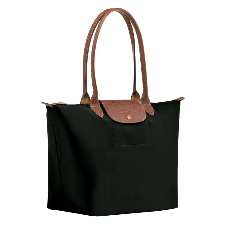 Longchamp Le Pliage Large Tote Bag Black recycled nylon top handles