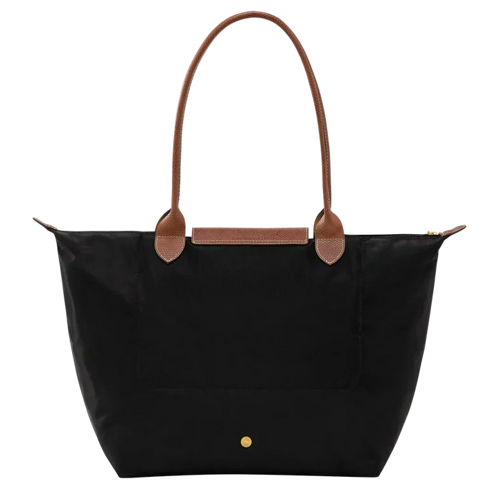 Longchamp Le Pliage Large Tote Bag Black side angle view