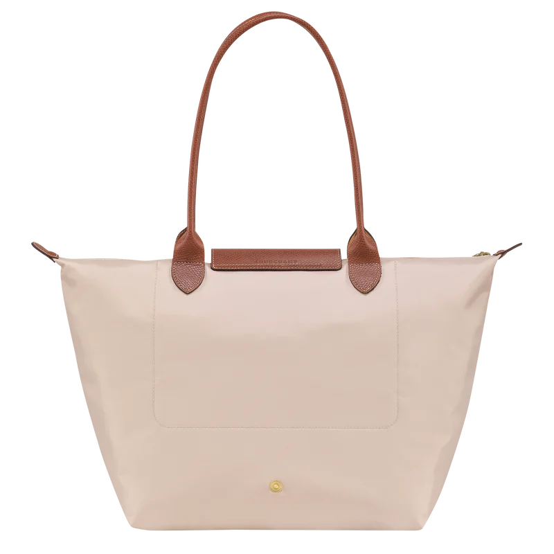 Longchamp Le Pliage Large Tote Bag Steel Grey Back View