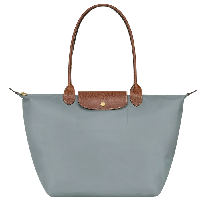 Longchamp Le Pliage Large Tote Bag Steel Grey front view