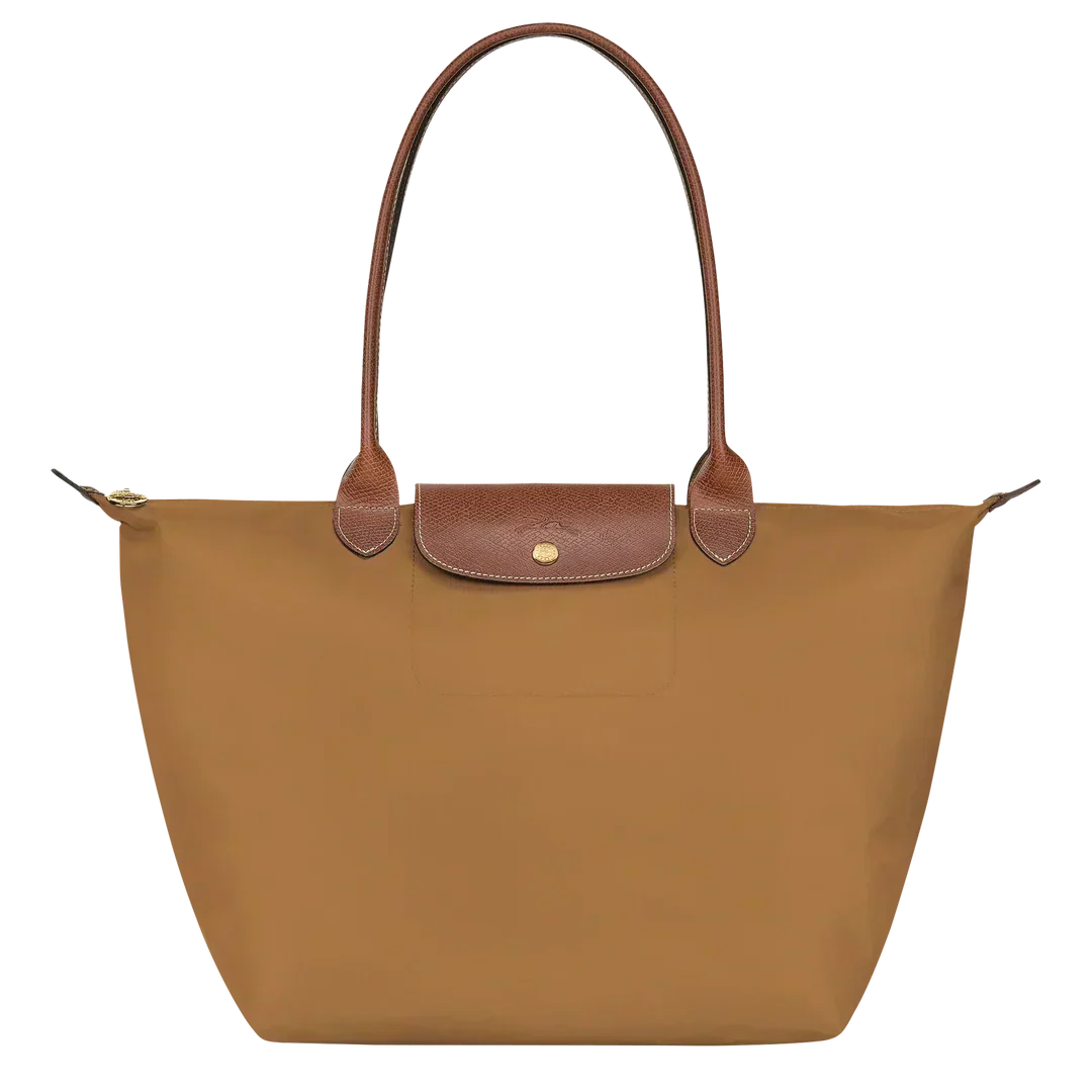 Longchamp Le Pliage Large Tote Fawn Camel front view