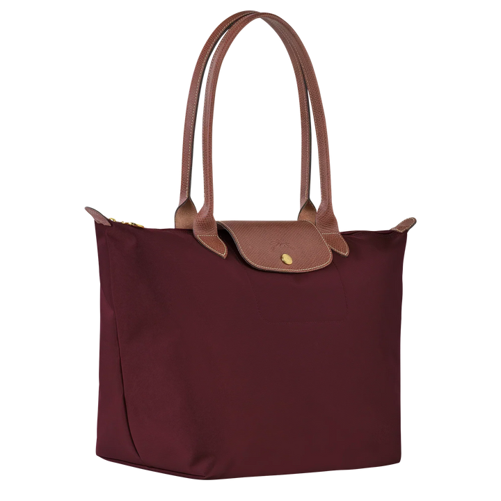 Longchamp Le Pliage Large tote bag Burgundy side view