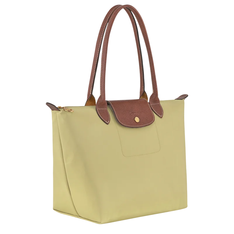 Longchamp Le Pliage Medium Tote Bag Pistachio Green Side View