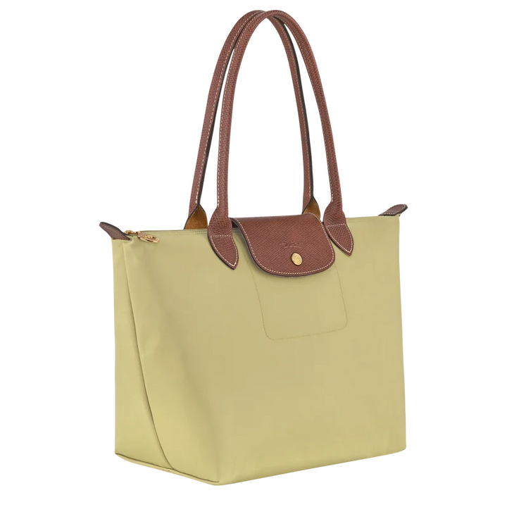 Longchamp Le Pliage Medium Tote Bag Pistachio Green Side View