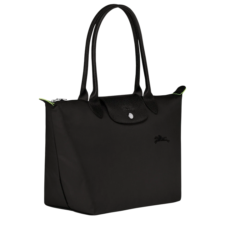 Longchamp Le Pliage Medium Tote Bag - Black Recycled Canvas