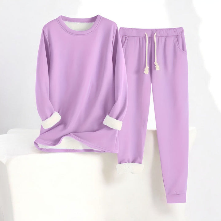 Avery Cozy Thermal Fleece Set — styled view