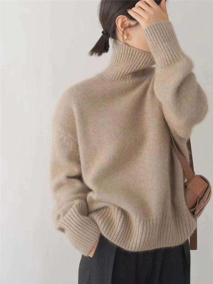 Avery Comfy Soft Turtleneck Sweater — product view