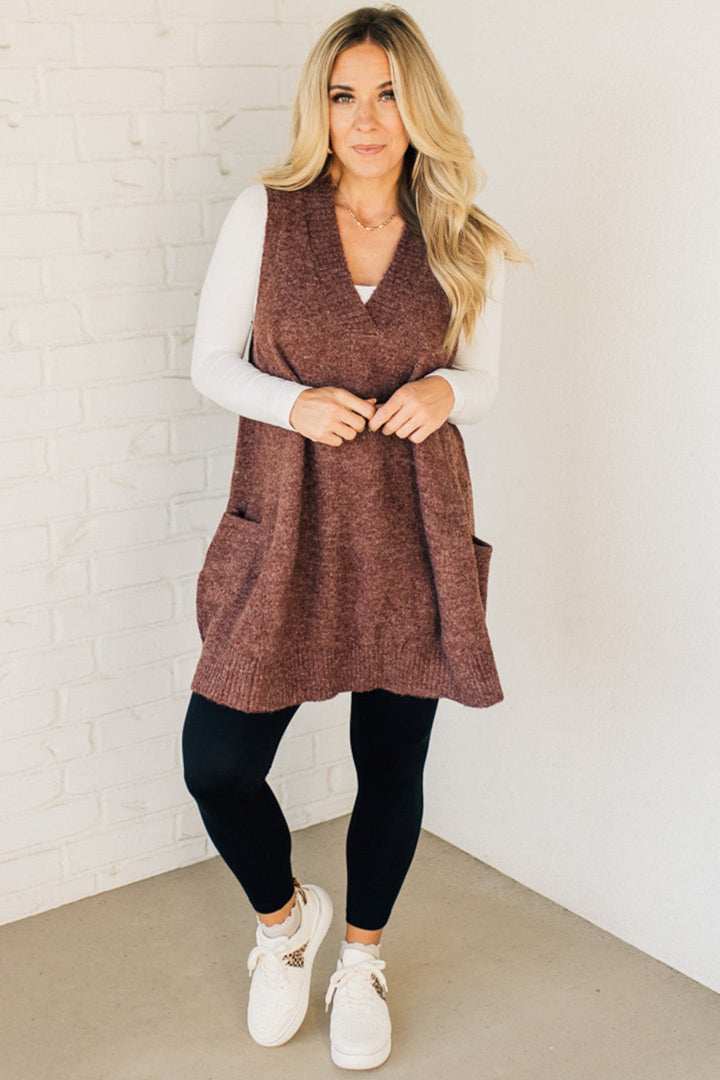 Scarlett Stylish Long Sweaters with Pocket — product view
