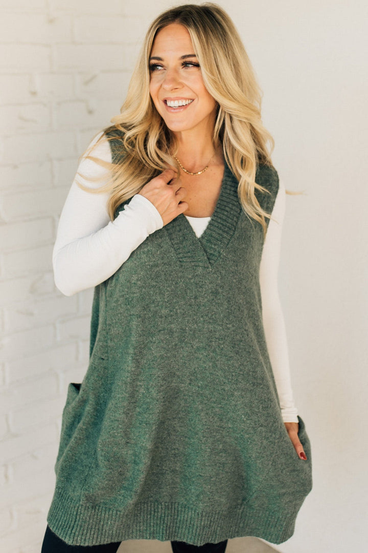 Scarlett Stylish Long Sweaters with Pocket — alternate view