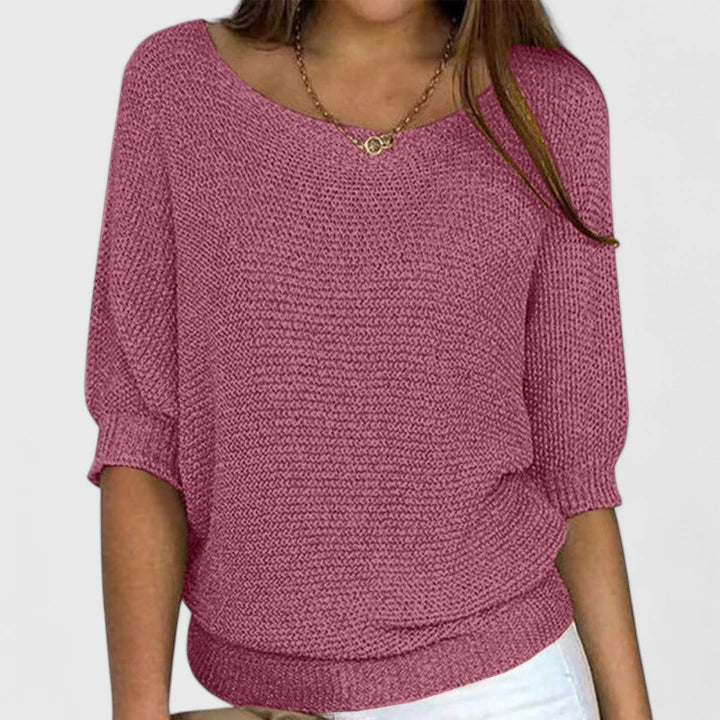 Kalyndrae | Women's Batwing Sleeve Scoop Neck Sweater