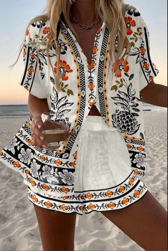 Maci Summer Shorts Set — front view