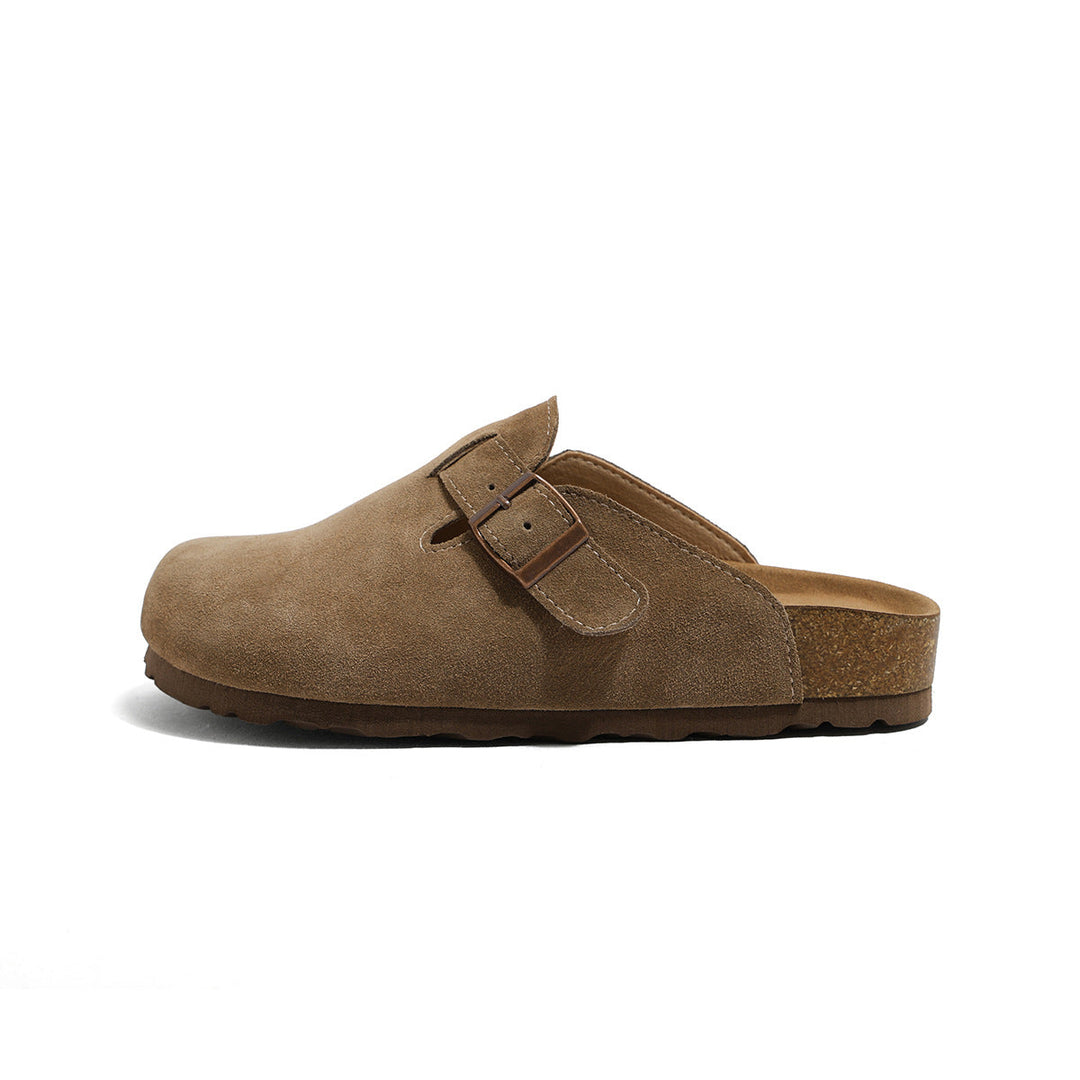 Marianne - Leather Slip-on Clogs