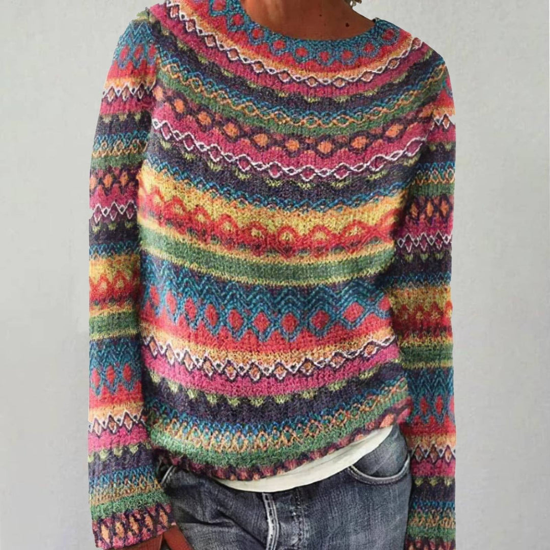 Olivia Cozy Retro Sweater — back view