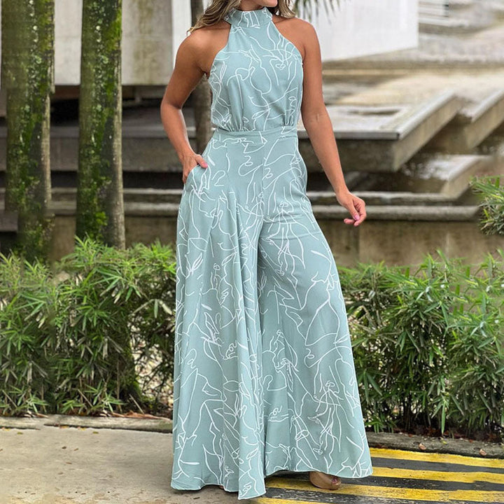Qiana Elegant Jumpsuit — side view