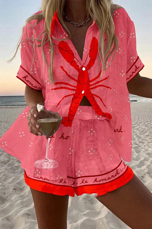 Lucille Summer Shorts Set — front view