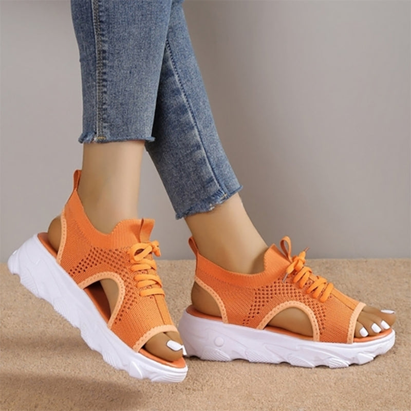 Lina Platform Orthopedic Sandals — pair view